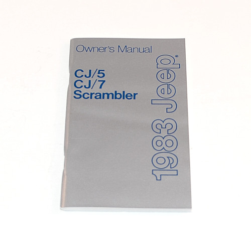 1983 CJ Factory Owners Manual – CBJeep