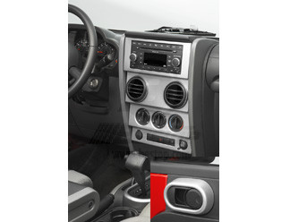 07-10 JK Manual Windows TrailMax Dash Kit - Brushed Aluminum