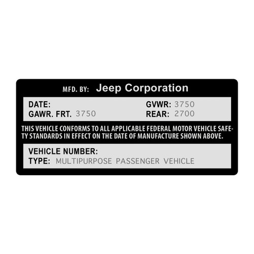 【シール帯】「ハイダウェイ」ステファニー 旧規格 CSR刻印 税表記なし 帯付属 1976 VIN-LESS VIN Decal – CBJeep