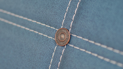 Scripted LEVIS button for 1975-78 Jeep CJ + Backing