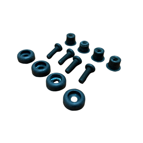 CJ Laredo Chrome Grill Install Kit 12-Piece - CB Jeep