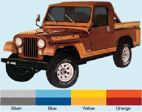 81-'82 Scrambler CJ8 Decal Kit – CBJeep