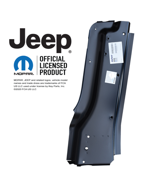 CJ7/YJ Wrangler Side Panel Support Assembly, RH - 81-95