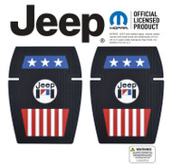 Black AMC Jeep Americana Floormats (Set of 2) - Mopar Licensed