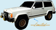 1987-90 Jeep Cherokee Limited XJ Truck Decal Kit