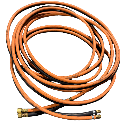 Schmidt® Pneumatic Twin Line – 55' | Remote Control Hose for Blasting