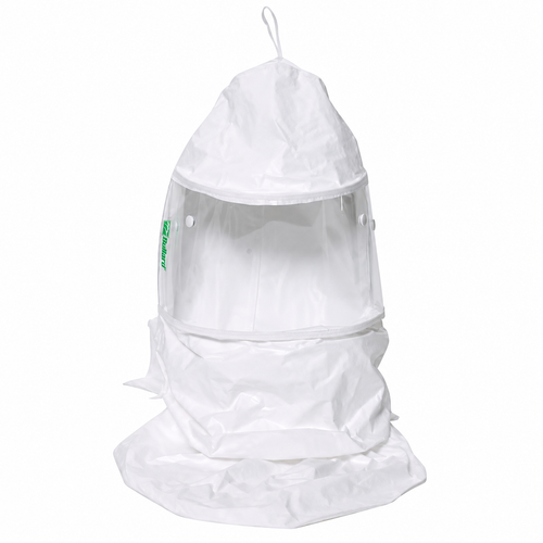 Bullard's CC20 Tychem Paint Hood. Single Bib Design with no Suspension. Includes Clamp. Part # 20TJN.