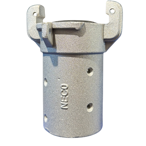 Full Port Coupling, Aluminum, Fits 2-7/8" OD Blast Hose - Part #13ALQ6X