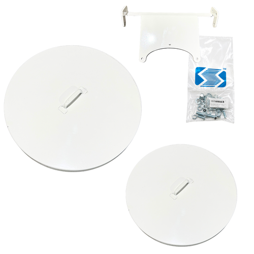 White Schmidt Blast Pot Lids