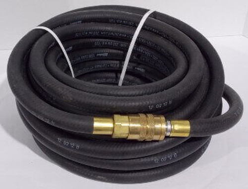 1/2" Industrial Interchange (Hansen Compatible) Quick-Disconnect Coupler and Nipple, Used w/ Bullard Free Air Pumps, 50' Hose, Part # V2050ST
