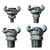 Two-Claw chicago fitting - Male thread