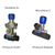 Grit valves on a blast pot. Media Valves