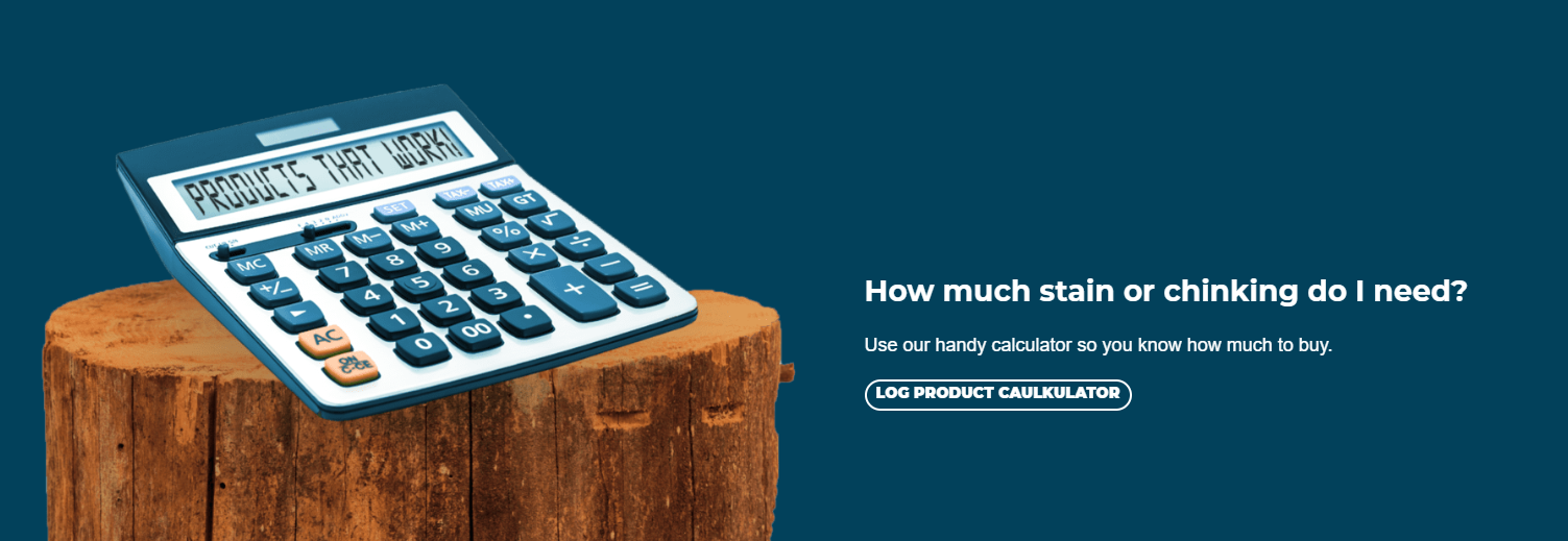 "Sashco Log Product Caulkulator: Calculate sealant needed for your log home"