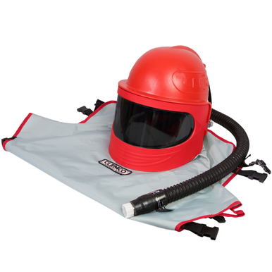 Clemco Apollo 600 Helmet w/ Cool-Air Tube  Complete System