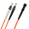 TAA Compliant Fiber Patch Cable, ST-MTRJ, UPC, Multimode 62.5/125 Micron OM1 Fiber, Duplex, 1.8mm OFNR Rated