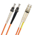 TAA Compliant Fiber Patch Cable, ST-LC, UPC, Multimode 62.5/125 Micron OM1 Fiber, Duplex, 1.8mm OFNR Rated