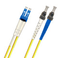 ST-LC Fiber Patch Cable, Singlemode 9/125 OS2, Duplex, yellow