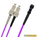 TAA Compliant Fiber Patch Cable, SC-MTRJ, UPC, Multimode 62.5/125 Micron OM1, Duplex, 1.8mm OFNR Rated