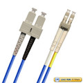 SC-LC Fiber Patch Cable, Multimode 62.5/125 OM1, Duplex, blue