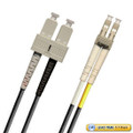 SC-LC Fiber Patch Cable, Multimode 62.5/125 OM1, Duplex, black