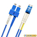 SC-LC Fiber Patch Cable, Singlemode 9/125 OS2, Duplex, blue