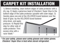 Optional Carpet Kit with VELCRO Brand Fasteners for 10 ft Powerback RFD6 Rubber Duct ProtectorS