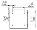 ERWEN-9E - 9RU, 19" Hinged Wall Equipment Rack Enclosure