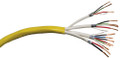 Hybrid Access Control Cable, Shielded, Plenum Rated Yellow Jacket, 1000'
