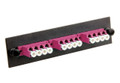 LGX Compatible Adapter Panel, Fiber Optic, 12-Fiber, LC Quad, Zirconium Insert, Erika Violet