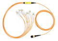 VFHP-012P6IN001M-1-X - MTP-LC Multimode 62.5/125 OM1 Fiber Optic Cable - 12 Strand