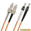 791415OM2D001MR3- - ST-SC Fiber Patch Cable, Multimode 50/125 OM2, Duplex