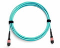 Fiber Patch Cable, MTP 24F-MTP 24F, 24 Fiber, OFNP, MultiMode OM4, Rollover w/Pull Tabs