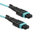 V8V8-024P3IN001M-X-R - Fiber Patch Cable, MTP Elite 24F-MTPE 24F, 24 Fiber, OFNP, MultiMode OM3, Rollover w/Pull Tabs