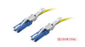 Fiber Patch Cable, CS-CS, UPC, Singlemode 9/125 Micron OS2 Fiber, Senko CS 55mm, Pull Tab, 2.0mm MicroDual OFNR Rated - Image 1