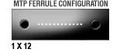 HD8² Cassette, 24 Strand, 50/125 OM4, CS/UPC (12) Port, Aqua Duplex, Front - (2) Port MTP Elite 12 Fiber Rear, Male Aqua, Straight (Type A) Pinout