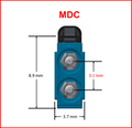 HD8² Cassette, 24 Strand, 50/125 OM4, MDC/UPC (12) Port, Violet Duplex, Front - (1) Port MTP Elite 24 Fiber Rear, Male Violet, Straight (Type A) Pinout