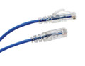 Cat6A Slim Jacket Unshielded (UTP) Ethernet Cable - Blue Jacket, view 2