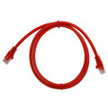 Cat6A Snagless Unshielded (UTP) Ethernet Cable - Red Jacket, coiled