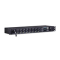 Switched PDU 15A 120V NEMA 5-15P input 8 NEMA 5-15R output 12ft cord 1U (Veiw 3)