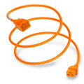 Power Cord, C20 to C19, 14/3 AWG, 20 Amp, 250V SJT Orange Jacket