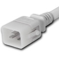 IEC 60320 C20 Locking (P-Lock), Plug (Male), White