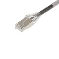 Cat6A Slim Jacket Shielded (STP) Ethernet Cable Gray Jacket