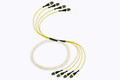 Fiber Cable, (4) MTPE/APC(F) - (4) MTPE/UPC(F), 48 Fiber,9/125 OS2, Sleeved Indoor 3mm Microcore, ONFP Yellow Jacket