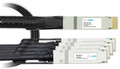 Nvidia Compatible 400GBASE, OSFP to (4) 100G QSFP56 Passive Breakout, (DAC) Direct Attach Copper Cable