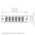 12-Fiber MTP/MPO Cassette, 6 Duplex SC to 1 Male MTP, Elite Singlemode OS2