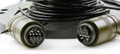 12 Channel TFOCA, Singlemode 9/125 OS2, Mil Tac Distribution, 25ft Cable Assembly, cables ends