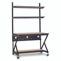 100 Series Performance LAN Station - 48 Inch Wide with 14 Inch Deep Lower & (2) 16 Inch Upper Shelves