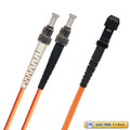 TAA Compliant Fiber Patch Cable, ST-MTRJ Fiber Patch Cable, Multimode OM3, 50/125µm 10 Gig, Duplex