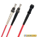 TAA Compliant Fiber Patch Cable, ST-MTRJ Fiber Patch Cable, Multimode OM3, 50/125µm 10 Gig, Duplex