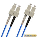 TAA Compliant Fiber Patch Cable, SC-SC Fiber Patch Cable, Multimode 50/125 10 Gig OM3, Duplex, blue